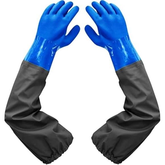 PVC Chemical Resistant, Long Rubber, Heavy Duty Waterproof Gloves for Chemical - Picture 7 of 7